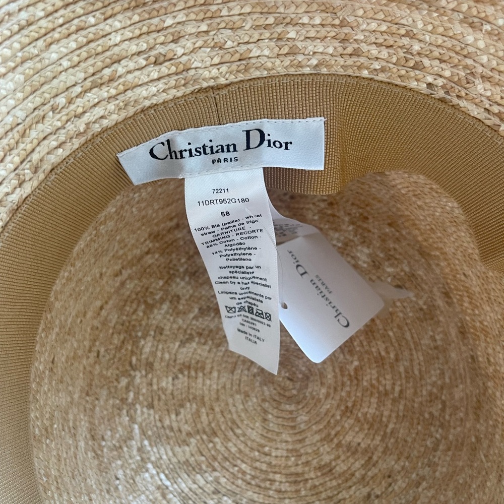 Dior RESORT SMALL BRIM HAT-Size 58 - Picture 5 of 6